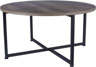 🏠 stylish and functional grey top ashwood round coffee table for modern households логотип