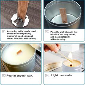 img 1 attached to Smokeless Natural Candle Environmental Friendly Wooden