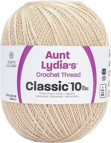 img 4 attached to 🧶 Aunt Lydia Jumbo Crochet Cotton, Natural (153.0226)