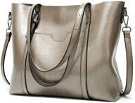 pahajim leather shoulder satchel handbags for women - handbags, wallets, and satchels logo