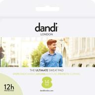 dandi pad underarm sweat pads for men - prevents sweat and deodorant stains with super absorbency - pack of 14 logo