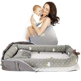 img 4 attached to 👑 GORSETLE Baby Lounger Nest, Crown Design, Anti-Roll Co-Sleeping Bed, Ultra Soft & Breathable Newborn Lounger Crib Bassinet - Portable and SEO-Friendly