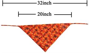 img 2 attached to 🎃 Halloween Dog Bandanas: 4 PCS/Pack Pumpkin Reversible Triangle Bibs Scarf Accessories for Pets