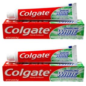 img 1 attached to 🌿 Refreshing Travel-Sized Colgate Sparkling White Mint Zing Toothpaste (2 Pack)