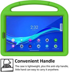 img 1 attached to Shockproof Kids Case for Lenovo Tab M10 FHD Plus 10.3 inch Tablet - Built-in Screen Protector, Green