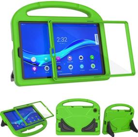 img 4 attached to Shockproof Kids Case for Lenovo Tab M10 FHD Plus 10.3 inch Tablet - Built-in Screen Protector, Green