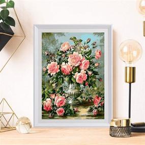 img 1 attached to 🎨 Набор для росписи по номерам SUPCHON DIY - Акриловая картина мака на холсте для взрослых новичков - 40x50 см (рамка не включена)