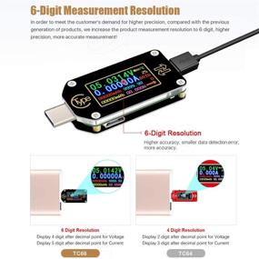 img 1 attached to 🔌 MakerHawk TC66 USB Power Meter Tester - Type C Voltage and Current Meter, 0.96 Inch IPS Color LCD Display Multimeter with PD Ammeter Voltmeter, Quick Charge 2.0 3.0 Support