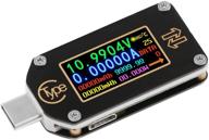 🔌 makerhawk tc66 usb power meter tester - type c voltage and current meter, 0.96 inch ips color lcd display multimeter with pd ammeter voltmeter, quick charge 2.0 3.0 support logo