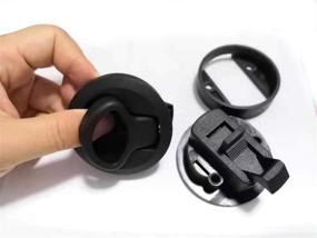 img 1 attached to 🚤 ADrivWell 2Pcs Black Plastic Slam Latch Flush Door Pull Latch for Boat Deck Hatch – Reliable and Convenient Door Pull Latch for Watercrafts
