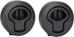 img 4 attached to 🚤 ADrivWell 2Pcs Black Plastic Slam Latch Flush Door Pull Latch for Boat Deck Hatch – Reliable and Convenient Door Pull Latch for Watercrafts