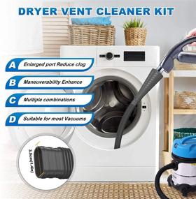 img 1 attached to 🔧 Efficient Dryer Vent Cleaner Kit: Ultimate Combinations with Vacuum Attachment & Hose Cleaning for Enhanced Performance