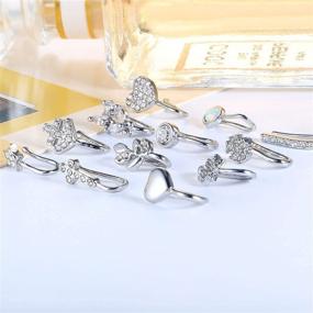 img 1 attached to BESTEEL 12Pcs Rings Septum Piercing Women's Jewelry