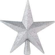 ornativity silver glitter star topper logo