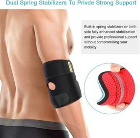 img 3 attached to Adjustable Dual Spring Stabilizer Tendonitis Protection