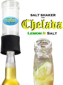 img 1 attached to 🍋 Glass Salt Shaker for Chelada - Lemon and Salt Beer Seasoning