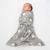 🌙 sleepingbaby 100% cotton zippy swaddle - bottom zipper baby swaddle blanket, cozy wrap and sleep sack (small/medium, 7-13lbs) – goodnight moon logo