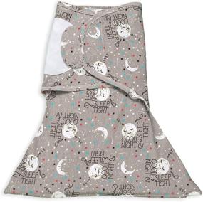 img 3 attached to 🌙 SleepingBaby 100% Cotton Zippy Swaddle - Bottom Zipper Baby Swaddle Blanket, Cozy Wrap and Sleep Sack (Small/Medium, 7-13lbs) – Goodnight Moon