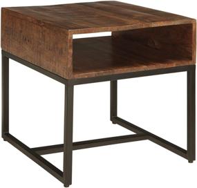 img 4 attached to 🌟 Ashley Hirvanton Rectangular End Table: Warm Brown Signature Design with Elegance