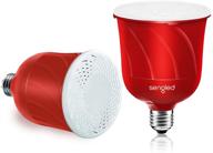 🔊 sengled pulse led smart bulb with jbl bluetooth speaker, app-controlled up to 8 br30 led light bulbs starter kit, e26 base, amazon alexa compatible, candy apple red, 2 pack logo