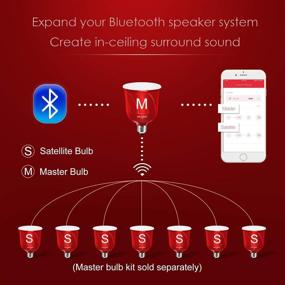 img 1 attached to 🔊 Sengled Pulse LED Smart Bulb with JBL Bluetooth Speaker, App-Controlled Up to 8 BR30 LED Light Bulbs Starter Kit, E26 Base, Amazon Alexa Compatible, Candy Apple Red, 2 Pack