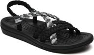 comfortable sandals lightweigh warerproof vacation women's shoes and athletic logo