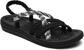 img 4 attached to Comfortable Sandals Lightweigh Warerproof Vacation Women's Shoes and Athletic