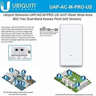 📶 мощная уличная точка wi-fi доступа: unifi mesh ac pro uap-ac-m-pro-us с 802.11ac, 3x3 mimo и поддержкой двух диапазонов логотип