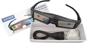 img 1 attached to 👓 Sintron ST07-BT 3D Active Shutter Glasses: Rechargeable, Compatible with RF 3D TV, Sony, Panasonic, Epson Projector, Samsung TV - TDG-BT500A, TY-ER3D5MA, TY-ER3D4MA, TDG-BT400A