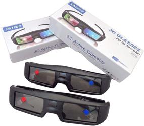 img 3 attached to 👓 Sintron ST07-BT 3D Active Shutter Glasses: Rechargeable, Compatible with RF 3D TV, Sony, Panasonic, Epson Projector, Samsung TV - TDG-BT500A, TY-ER3D5MA, TY-ER3D4MA, TDG-BT400A