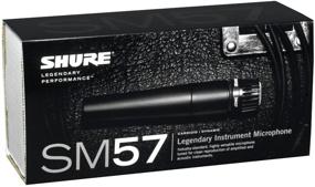 img 3 attached to 🎙️ Полный набор: микрофон Shure SM57-LC кардиоидный динамический для инструментов/вокала с микрофонным стендом, XLR-кабелем, клипсой и сумкой.