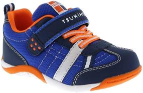img 1 attached to Machine Washable Slip Resistant Non Marking Boys' Shoes with TSUKIHOSHI Strap Closure