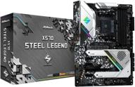 💪 asrock am4/x570 steel legend motherboard: enhanced performance with 4ddr4 slots, hdmi, dp, and r45 support логотип