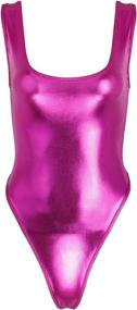img 2 attached to TiaoBug Sleeveless Leather Gymnastics Leotard Sports & Fitness for Water Sports