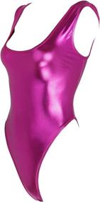 img 4 attached to TiaoBug Sleeveless Leather Gymnastics Leotard Sports & Fitness for Water Sports