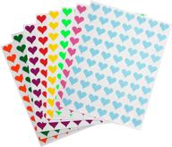 royal green stickers: heart-shaped 0.5 inch labels in 8 colors - perfect for gifts, packaging, crafting (560 pack) logo