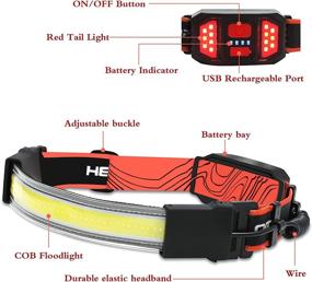 img 3 attached to Super Bright Rechargeable Headlamp | 1000 Lumen Wide Beam LED | Ideal for Hiking, Running, Camping