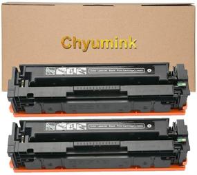 img 4 attached to Chyumink Compatible HP 201X 201A CF400X Black Toner Cartridges - 2 Pack for HP Color Pro M252/M277 Series Printers