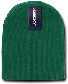 img 1 attached to DECKY American Made No Cuff Watch Cap: Stylish and Warm Headwear for All