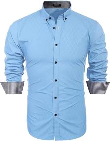 img 4 attached to 👔 COOFANDY Men's Button-Down Business Shirts with Sleeve Collars – Classy and Professional Attire