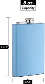 img 1 attached to Durable Stainless Steel Flask in Variety of Vibrant Colors