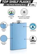 durable stainless steel flask in variety of vibrant colors logo