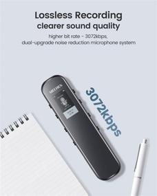 img 2 attached to 🎙️ MECHEN 32GB Digital Voice Recorder | Voice Activated | Portable Recording Device for Lectures, Meetings, Interviews | Auto-Save & Playback Shutdow (Black)