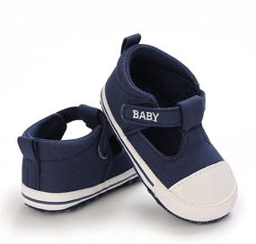 img 1 attached to 👟 HsdsBebe Leather Sneakers Slippers ZiMuwhite Boys' Shoes: Durable & Stylish Footwear for Boys