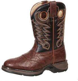 img 4 attached to 👞 "Прочные сапоги Durango BT200 Saddle Chestnut для мальчиков-младенцев с стильно украшенными ножками!