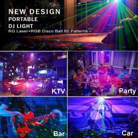 img 1 attached to 🎉 Laser Party Lights with Strobe Projector for DJ Disco Stage - Christmas Halloween Decorations, Karaoke Performance, KTV Bar, Birthday Reunion