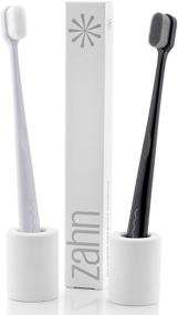 img 2 attached to 🦷 Zahn Extra Gentle Toothbrush with BPA-Free Micro Fine Nano Bristles - White