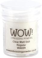 💫 enhance your crafts with wow embossing powder 15ml - clear matte dull finish logo