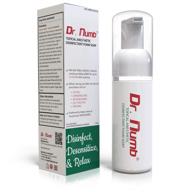 🛀 dr numb topical anesthetic foaming soap - 4% lidocaine wash for tattoo and piercing aftercare, microblading, electrolysis - numbing anesthetic soap - 1.7 oz (1 bottle) logo