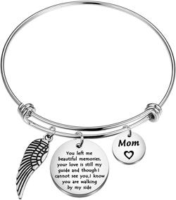 img 4 attached to 🕊️ Remembering Loved Ones: Guardian Angel Loss Jewelry Bracelet - Cherish Beautiful Memories with You Left Me